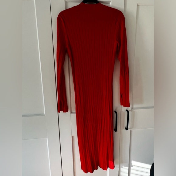 Red Sweater Dress - Picture 2 of 3
